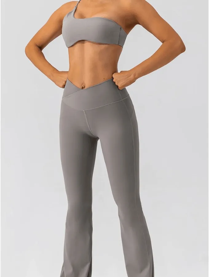 HIGH WAISTED YOGA SET - ASH