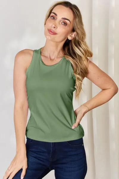Just BE. Basic Round Neck Racerback Tank