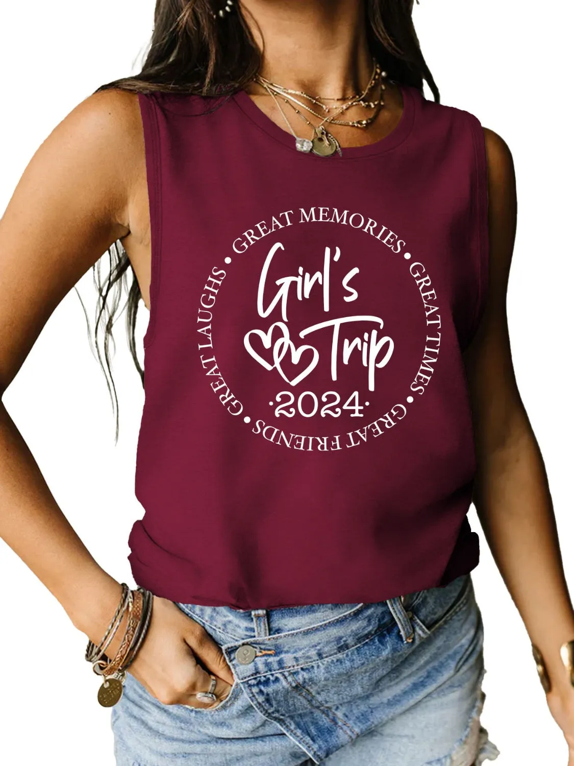 Just BE. Girl's Trip Tank