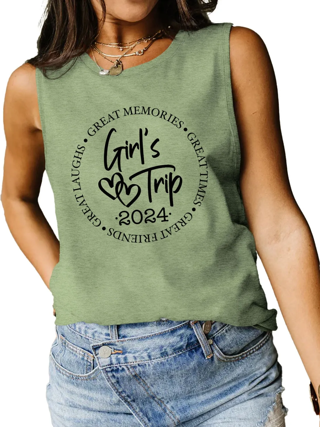 Just BE. Girl's Trip Tank