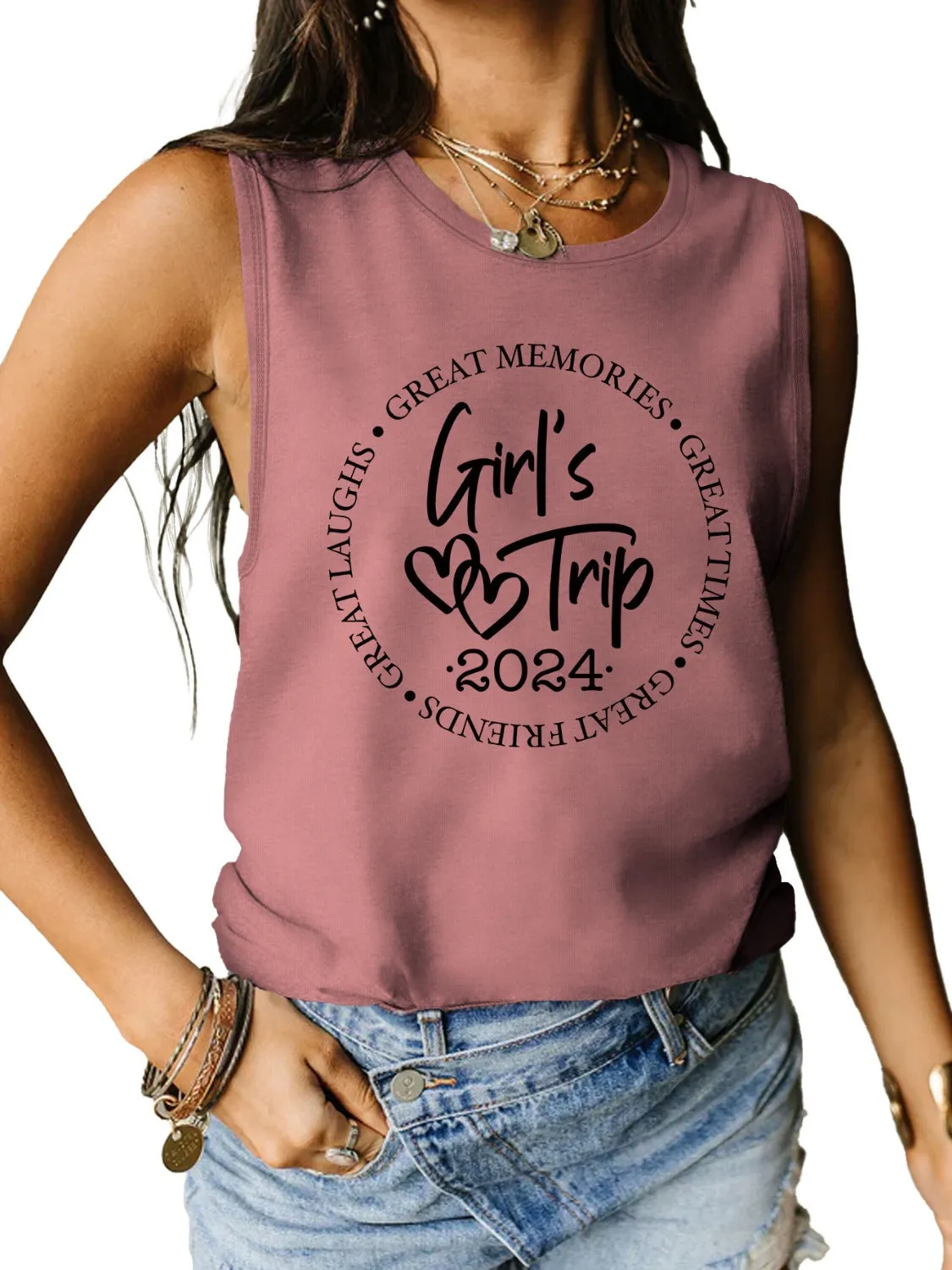 Just BE. Girl's Trip Tank