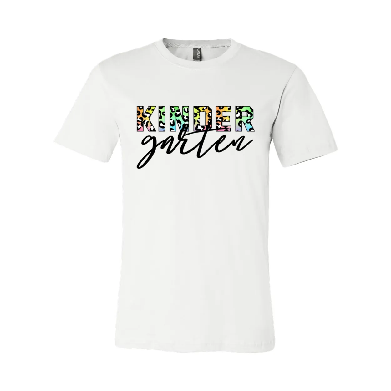 Kindergarten Colorful Animal Print T-Shirt