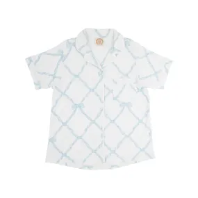 Let Me Lounge Short Sleeve Top (Women's) - Buckhead Blue Belle Meade Bow