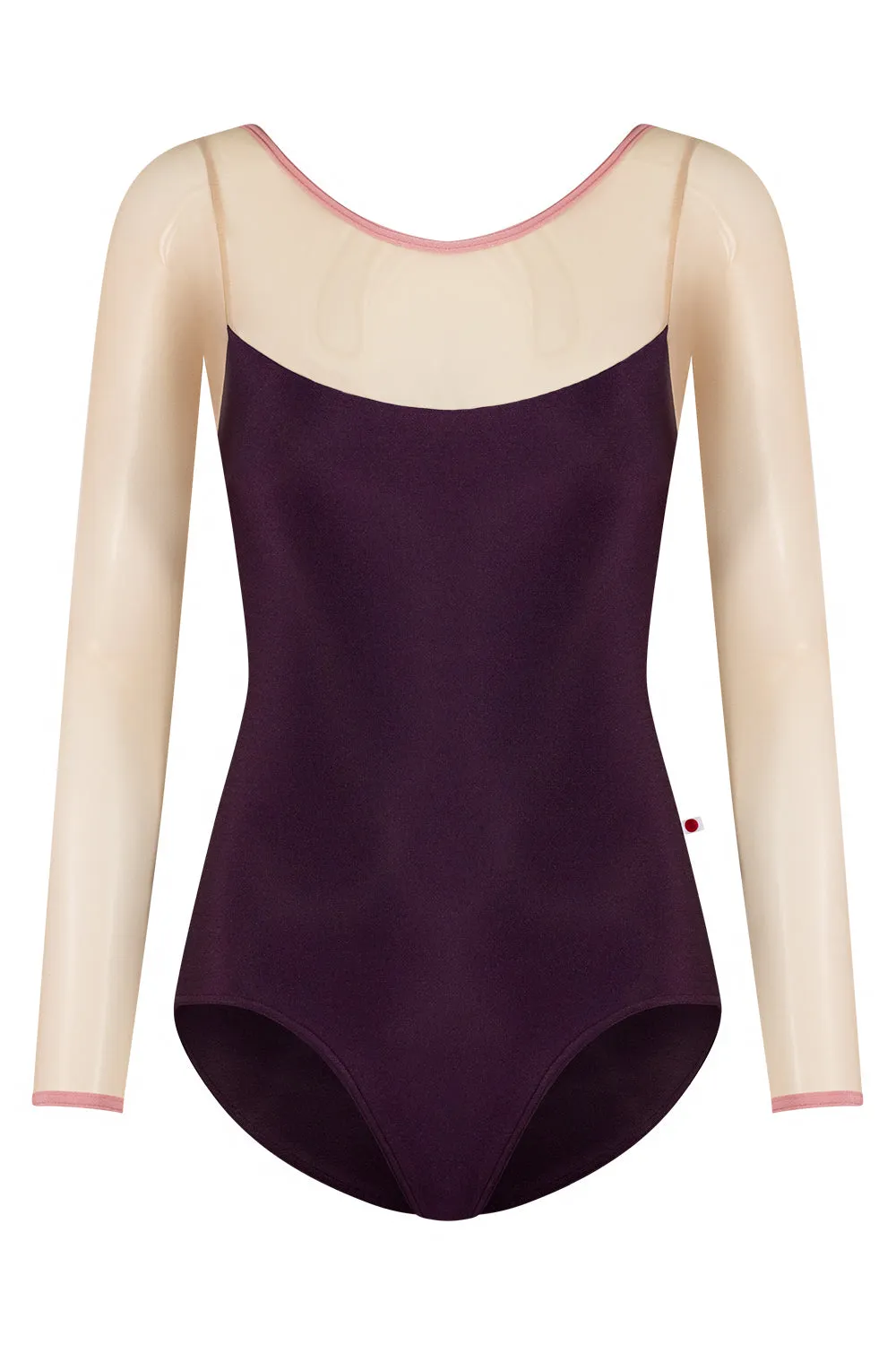 Meagan Leotard in Eggplant - Yumiko