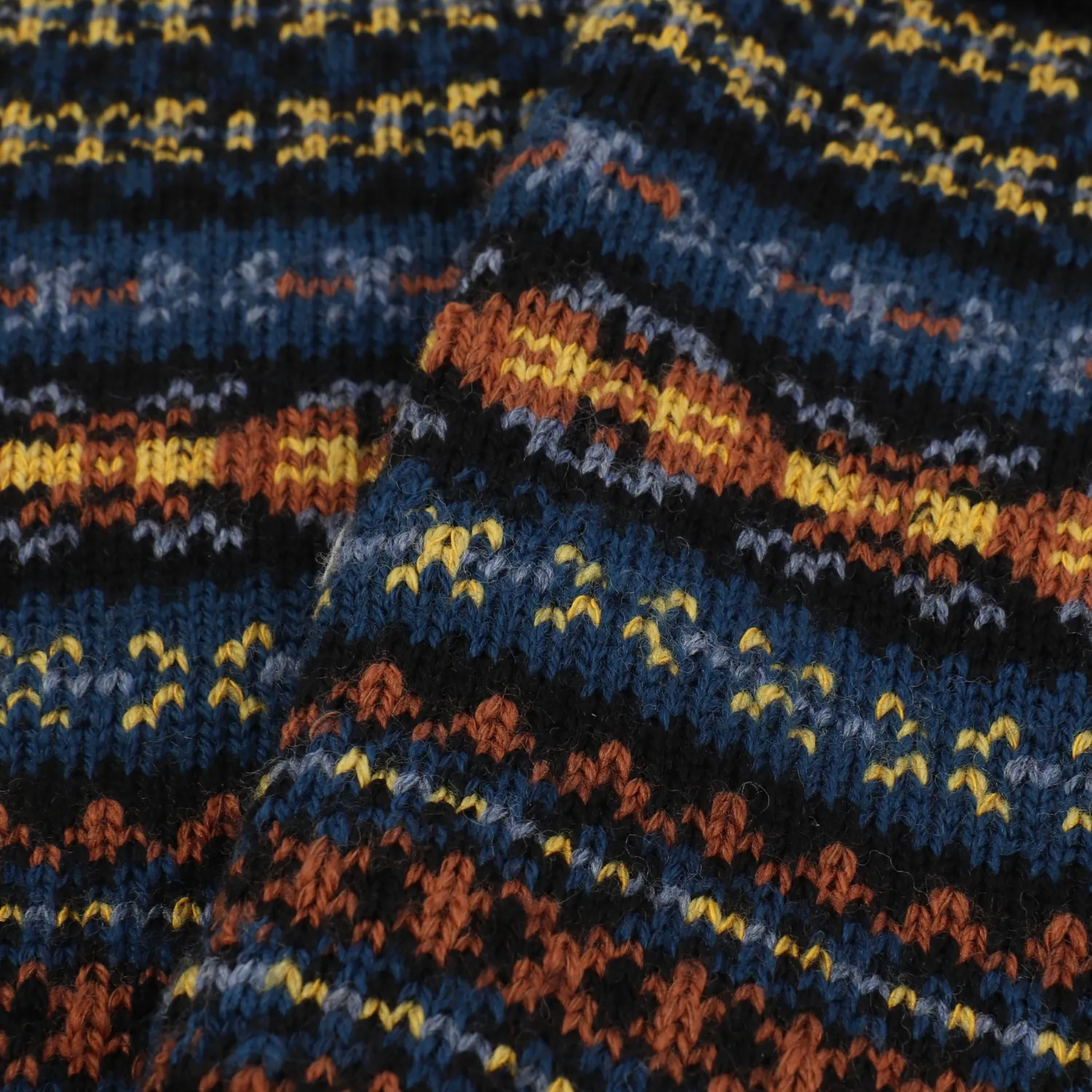 Men's Fair Isle Wool & Cotton Socks