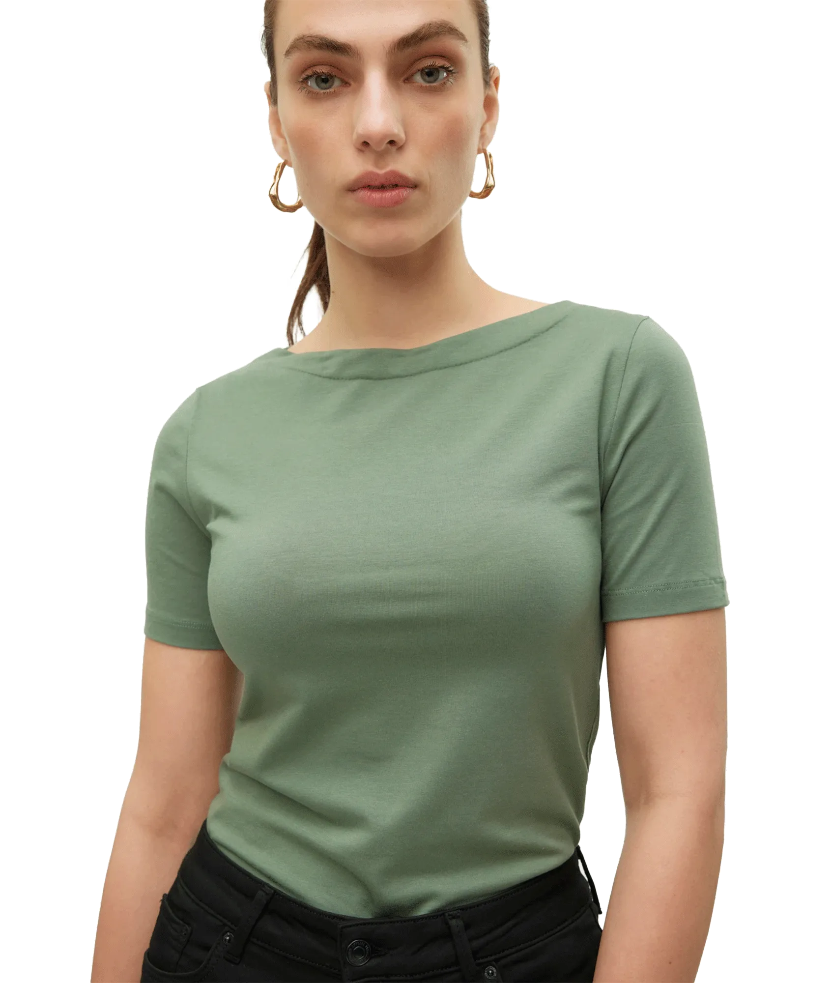 Panda Modal S/S Top - Green