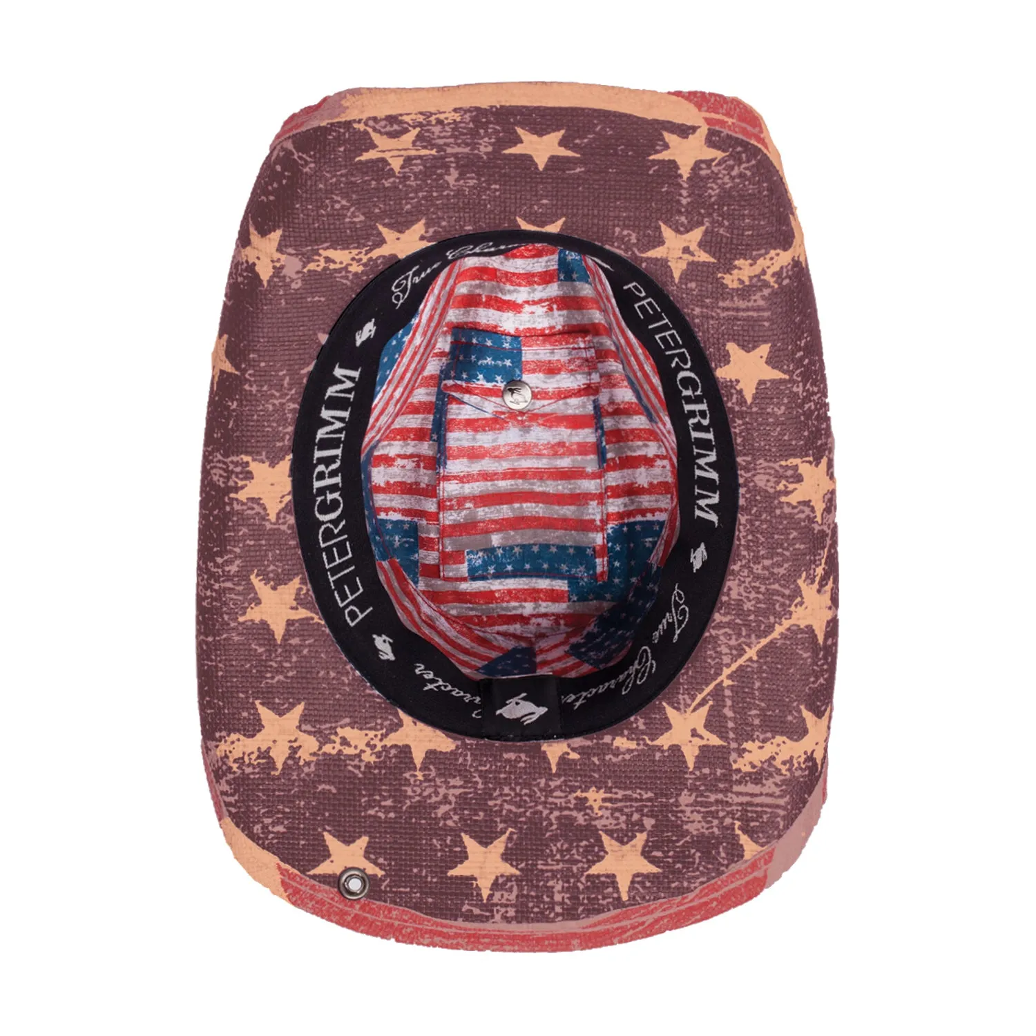 Patriot Red White Blue USA Cowboy Hat by Peter Grimm - Bourbon Cowgirl