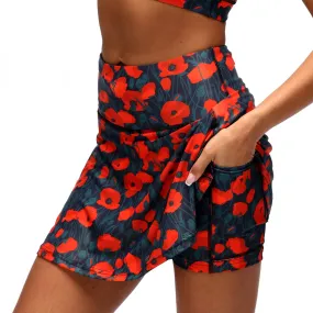 Poppy Field Skort