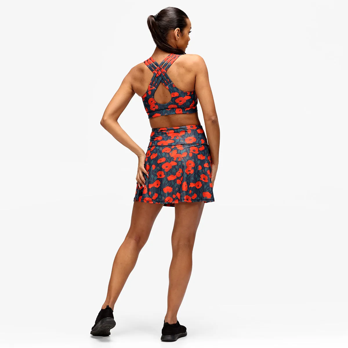 Poppy Field Skort