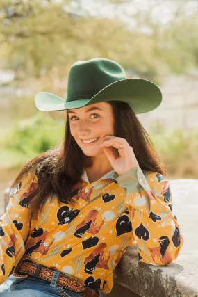 Rodeo Royalty 4x Felt in Emerald