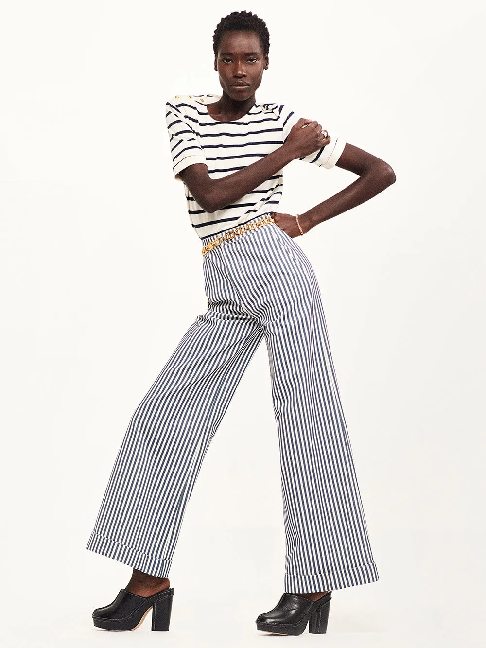 Tailored Trouser -- Seaport Stripe