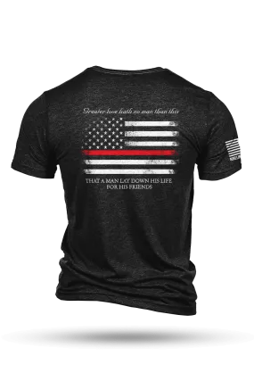 Thin Red Line - Tri-Blend T-Shirt