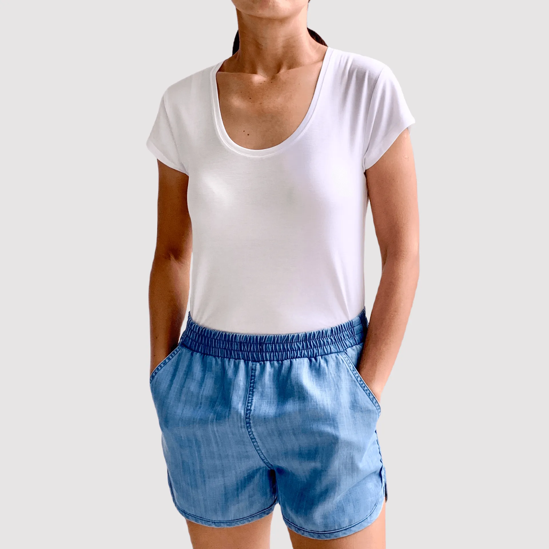 Women’s Bamboo Scoop Neck T-Shirt - Essential Range