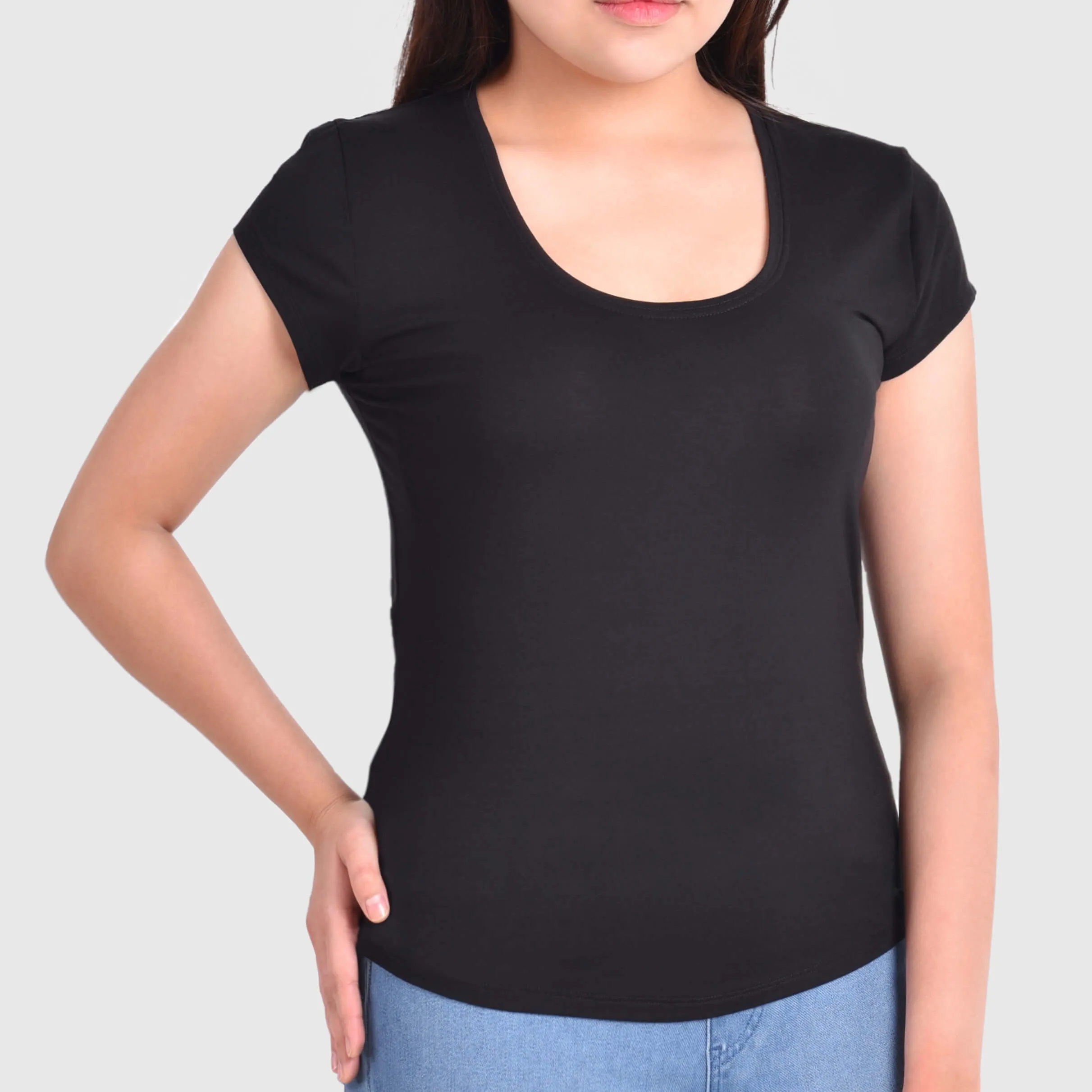 Women’s Bamboo Scoop Neck T-Shirt - Essential Range